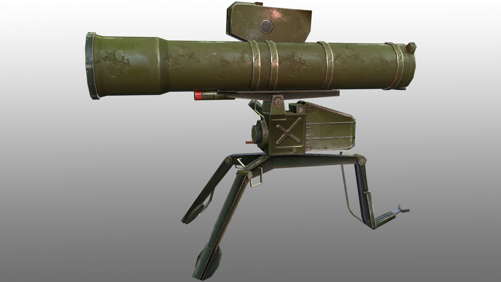 Fagot  AT-4 Spigot Low-poly 3D model_7