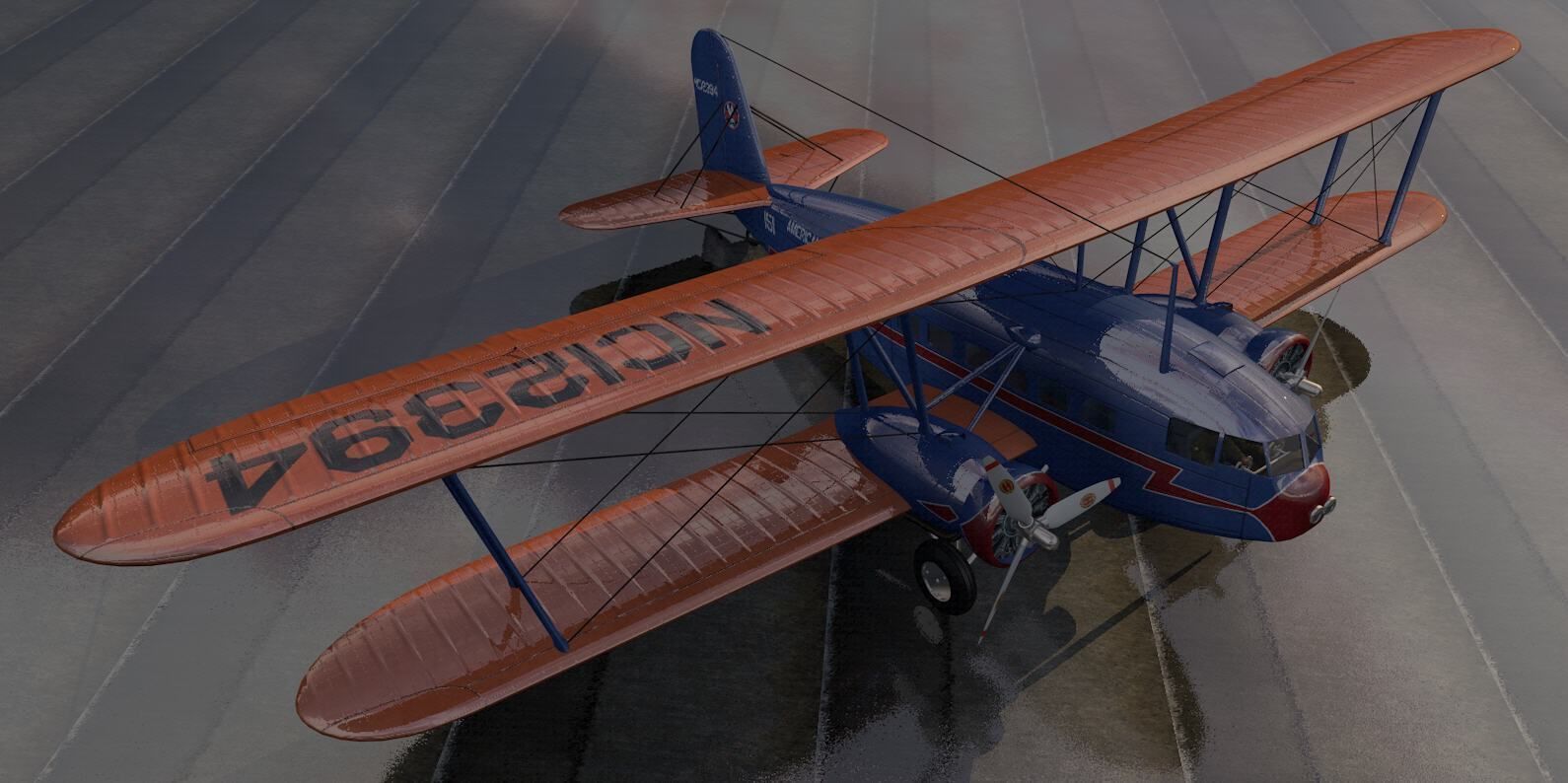 Curtiss T-32 Condor II 3D model_5