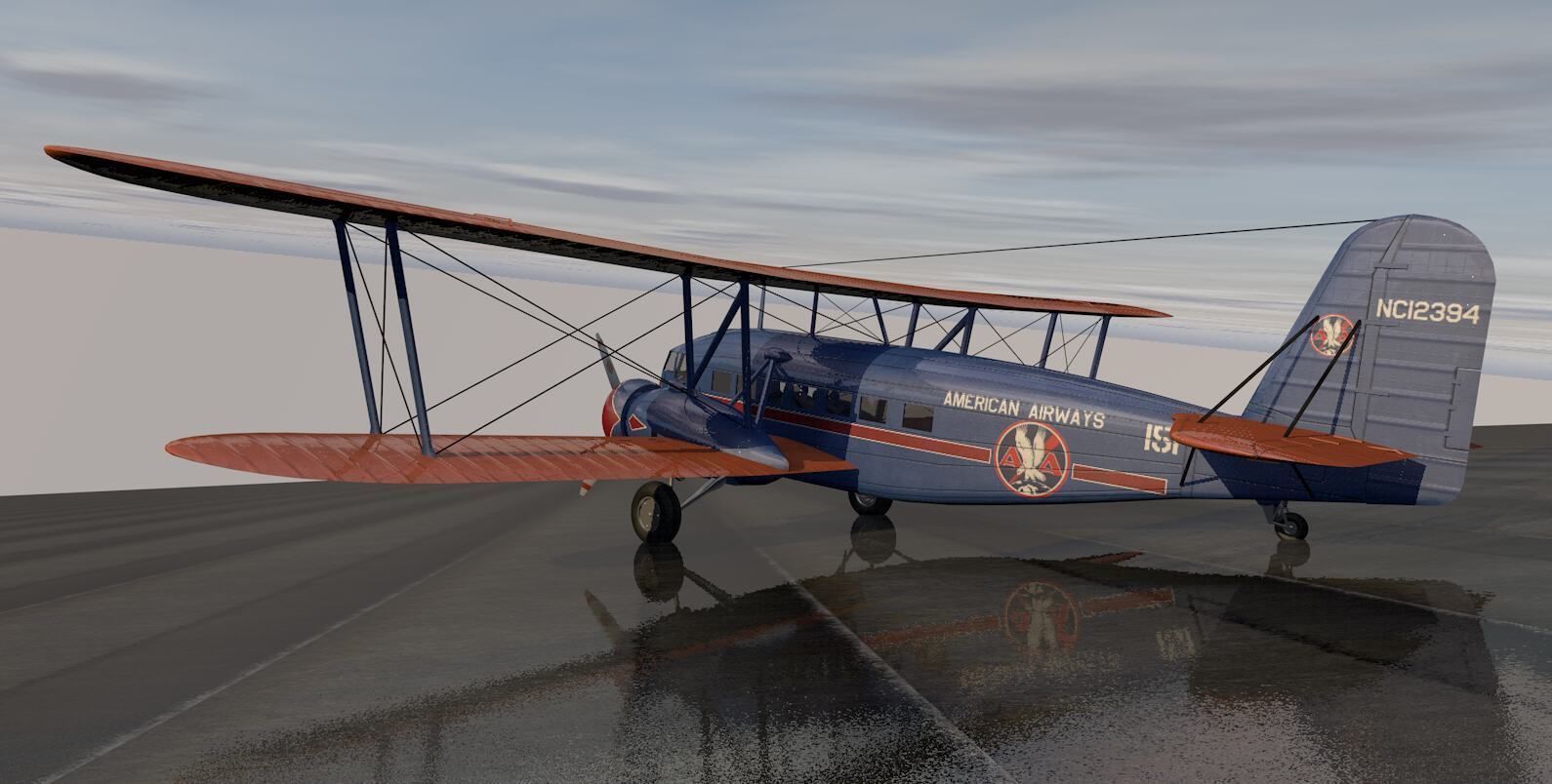 Curtiss T-32 Condor II 3D model_6