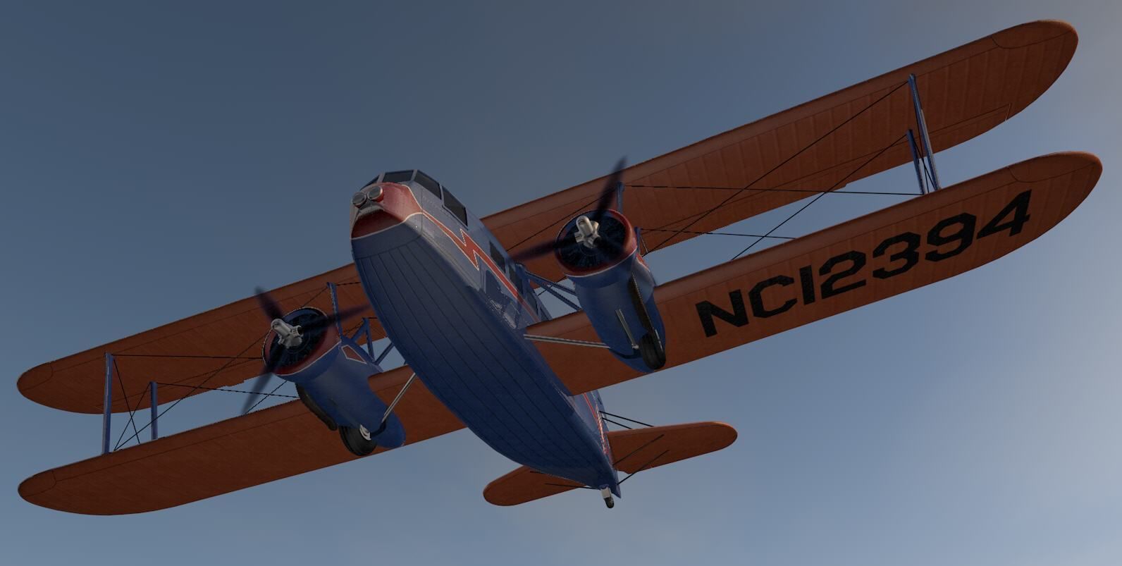 Curtiss T-32 Condor II 3D model_11