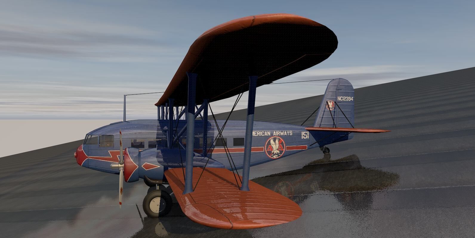 Curtiss T-32 Condor II 3D model_2
