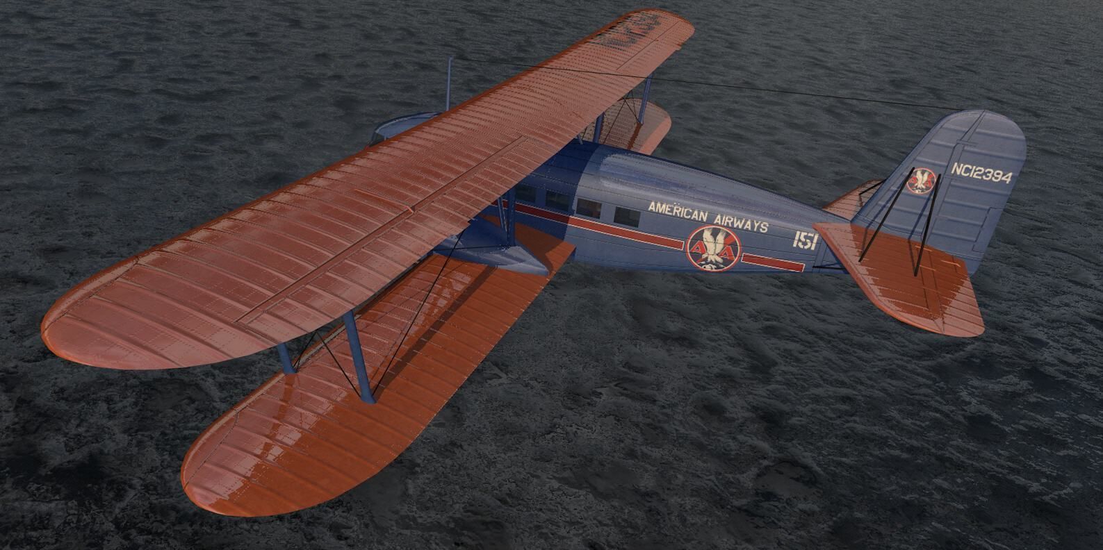 Curtiss T-32 Condor II 3D model_9