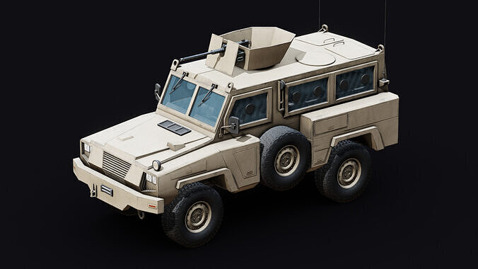 RG-31 Nyala MRAP Low-poly 3D model