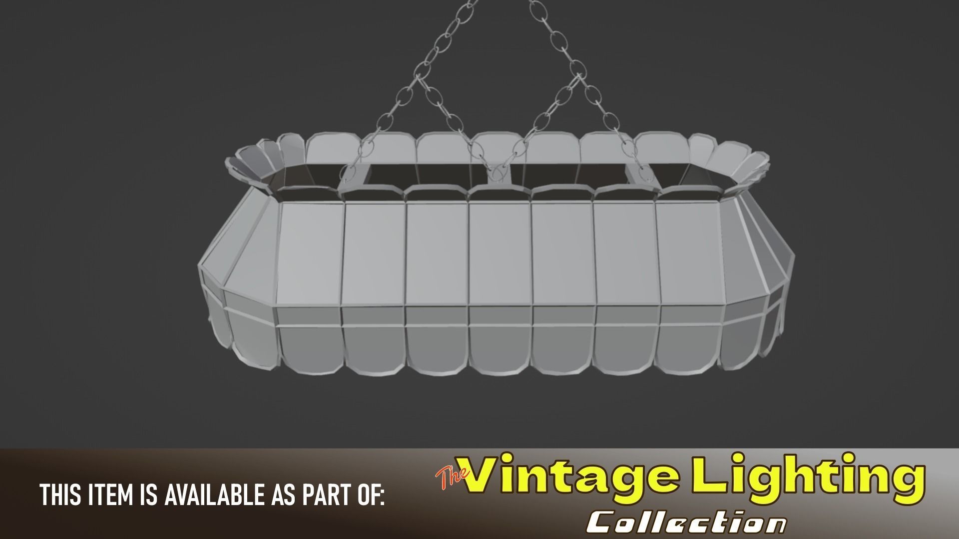Vintage Hanging Lamp 3D model_4