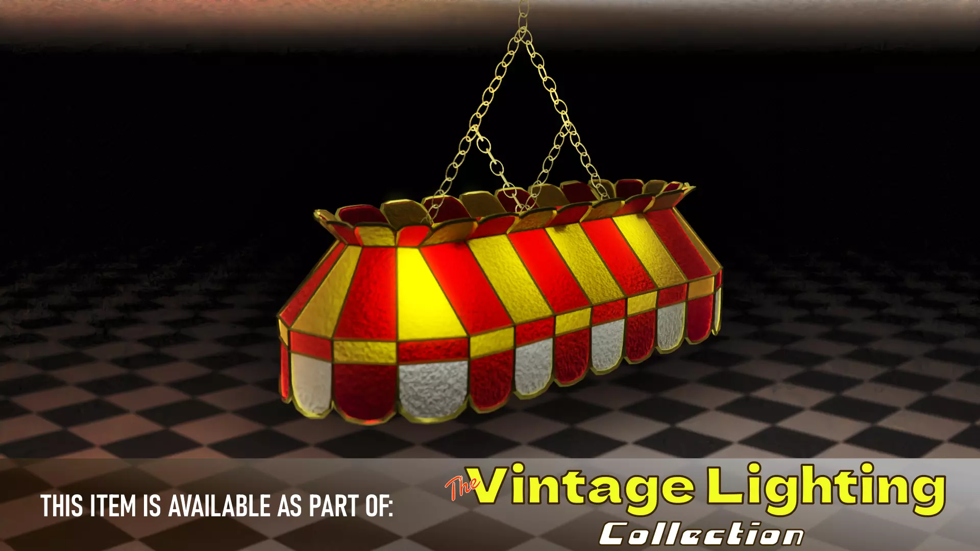Vintage Hanging Lamp 3D model_0