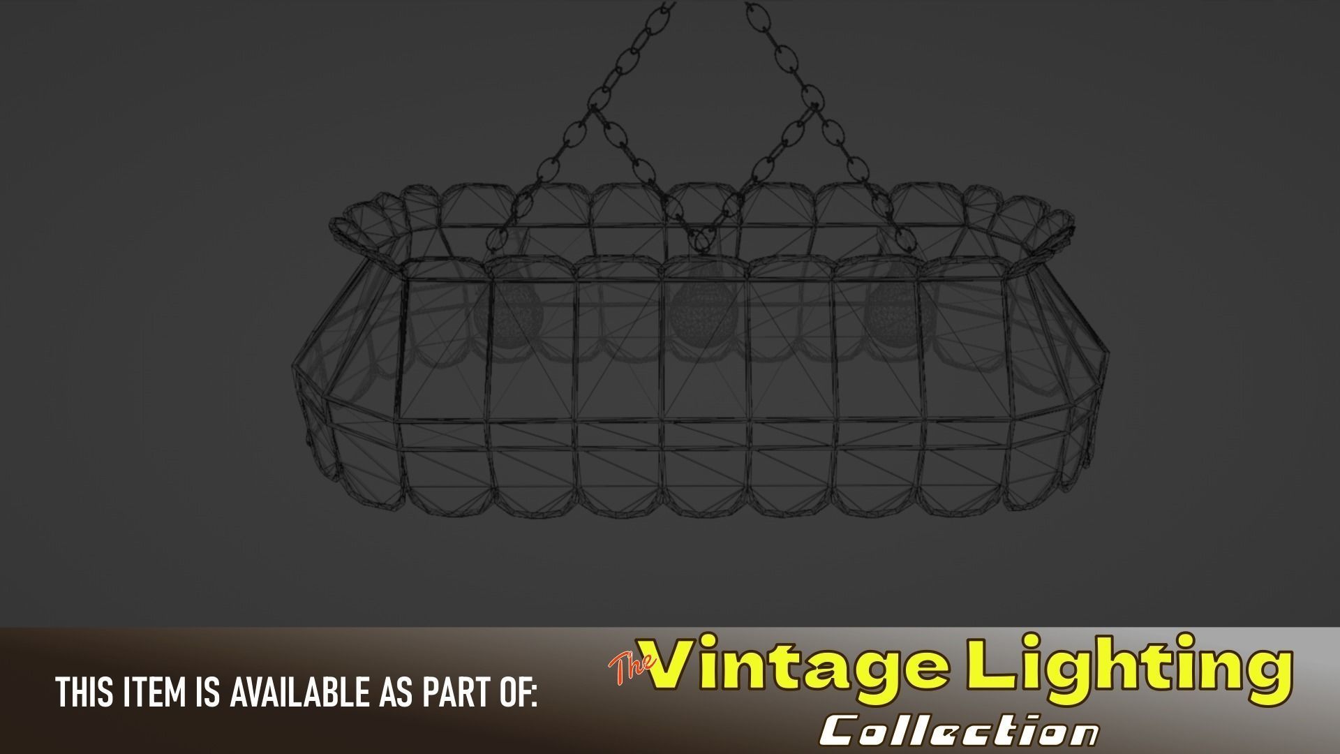 Vintage Hanging Lamp 3D model_5
