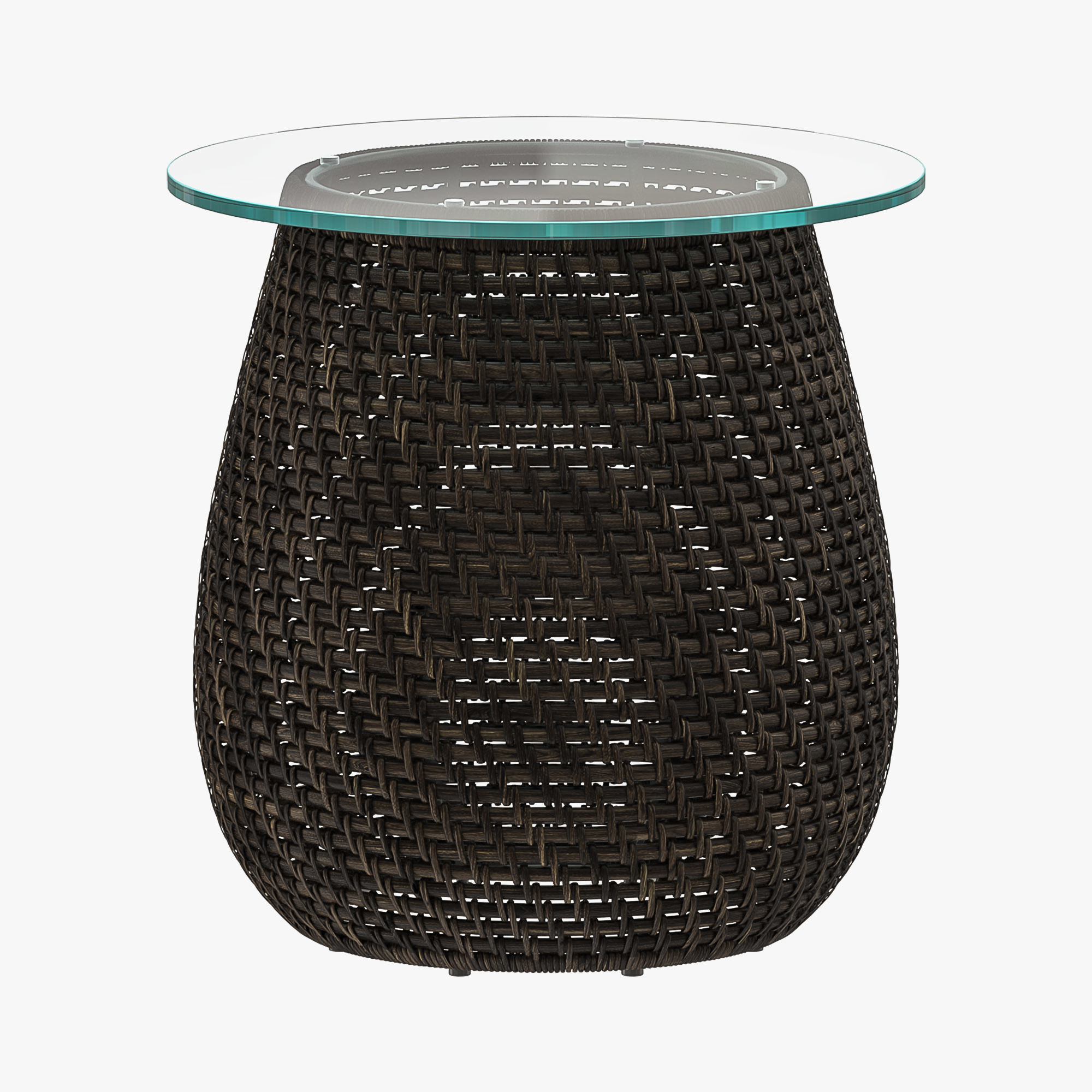 Rattan Table II - Custom Made 3D model_1