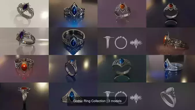 Gothic Ring Collection 