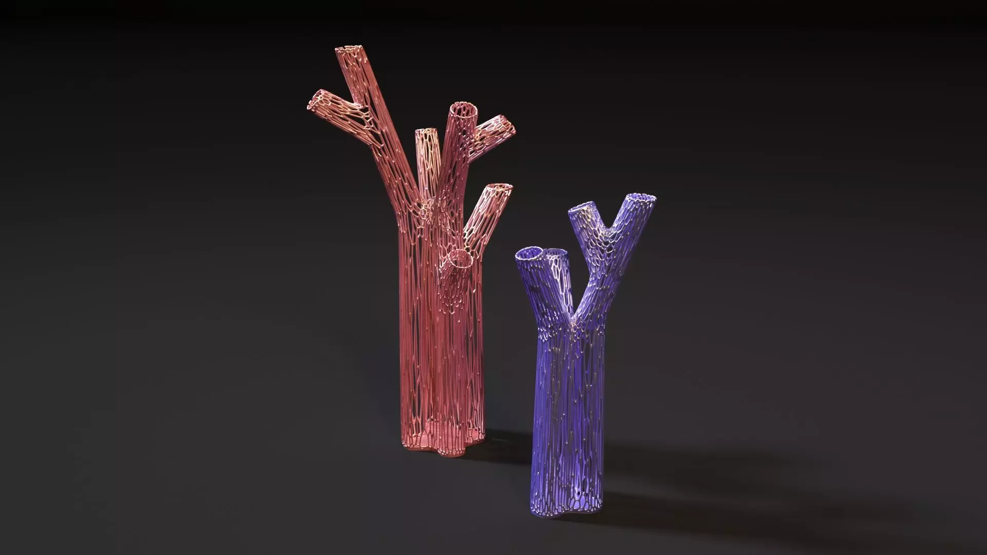 Vases in the form of coral for decoration 3D print model