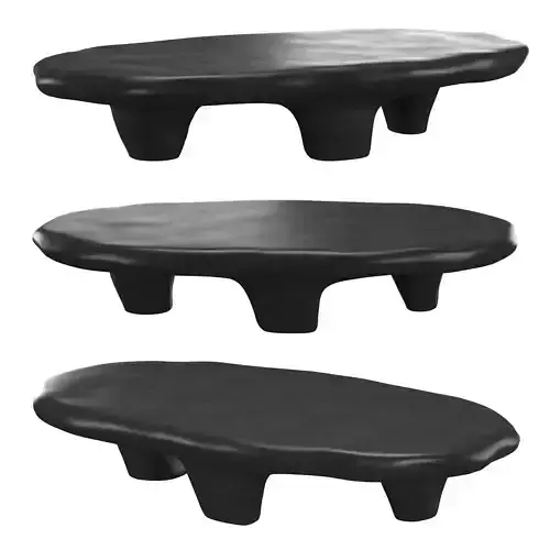 BLACK TRIPOD COFFEE TABLE