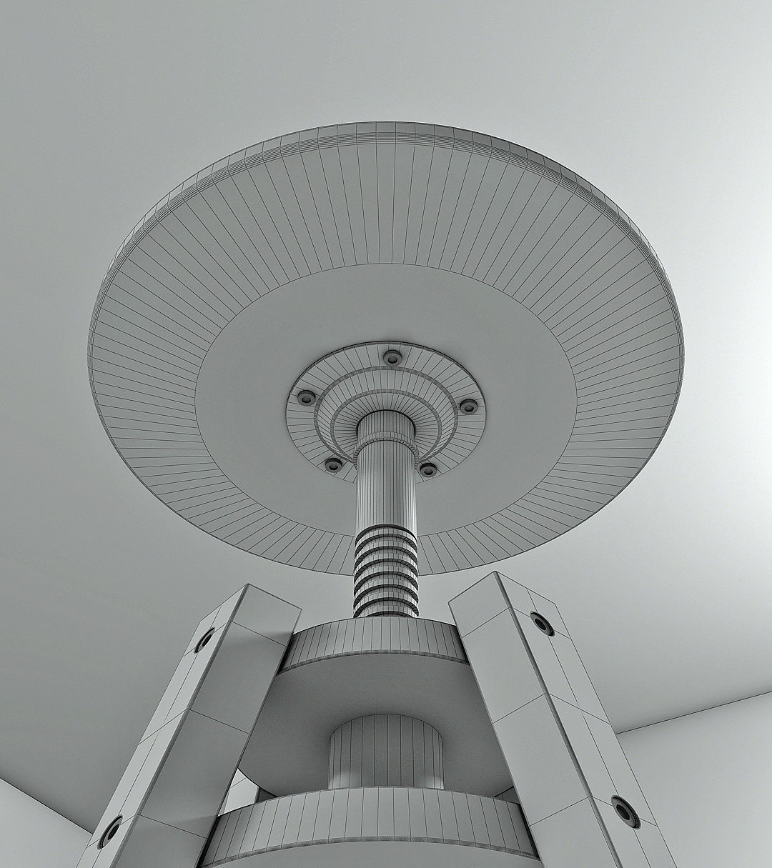 IKEA DALFRED BLACK BAR STOOL 3D model_5