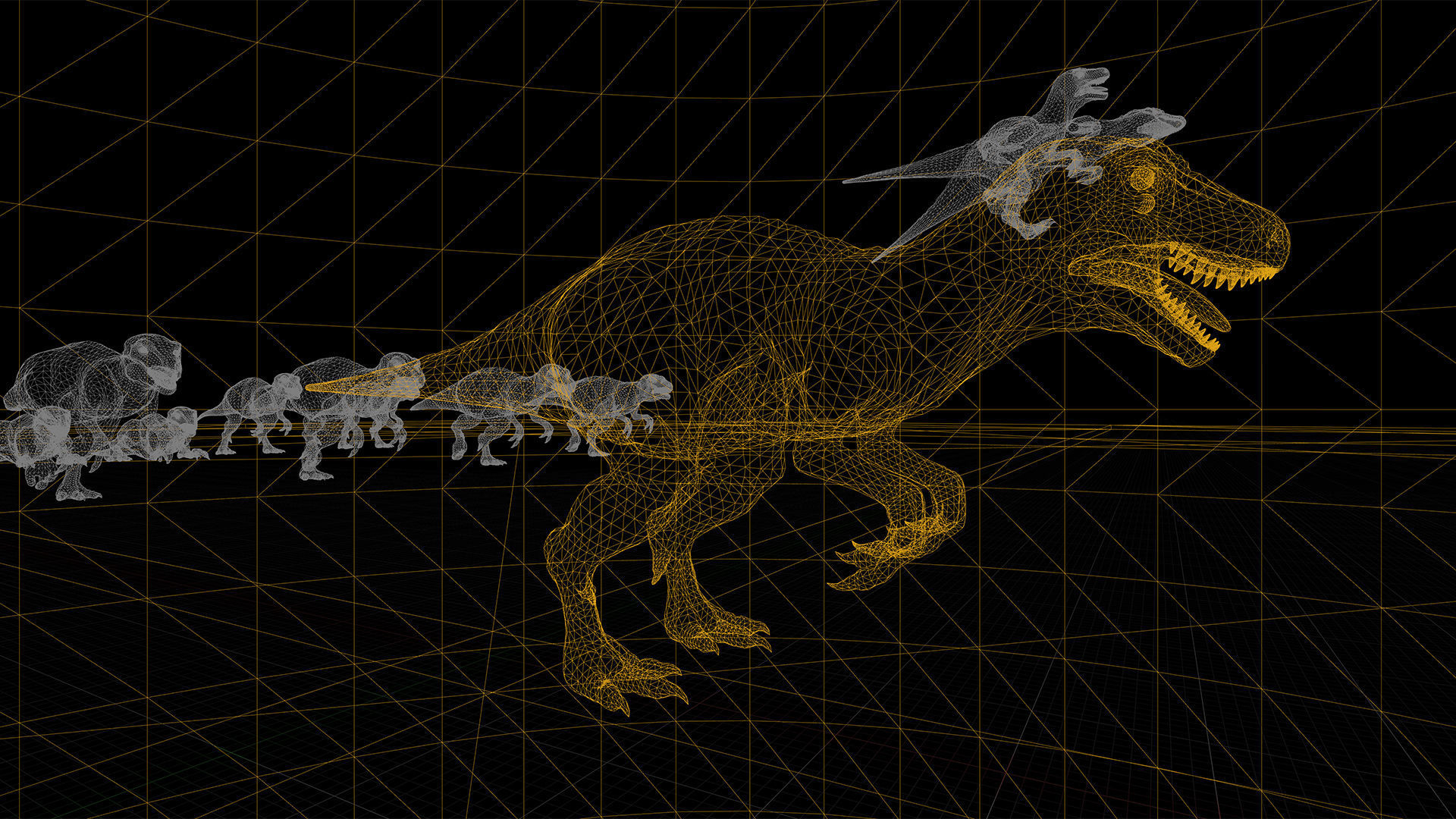 Dinosaur Ue Unity Low-poly 3D model_13
