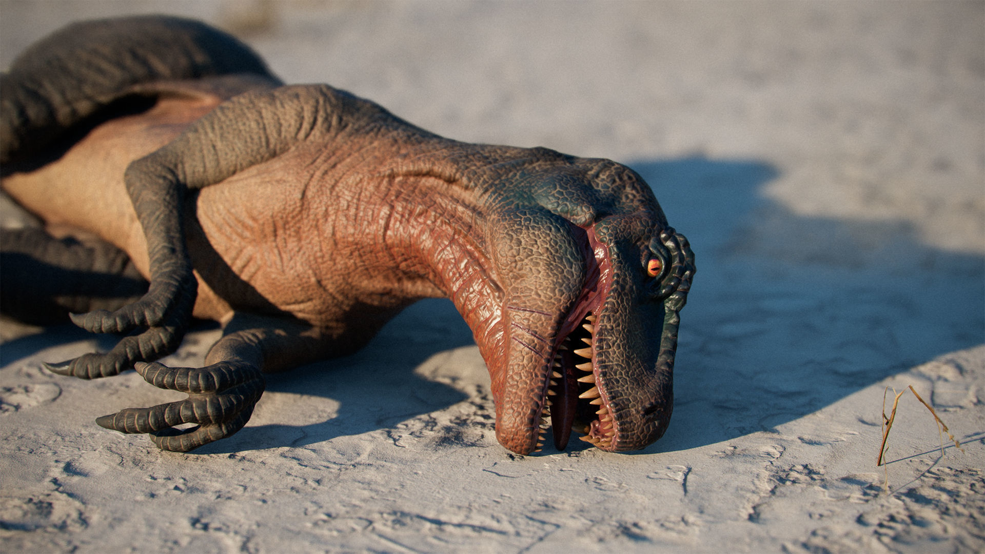 Dinosaur Ue Unity Low-poly 3D model_7