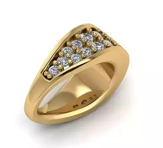 gold bail for diamonds  3D print model