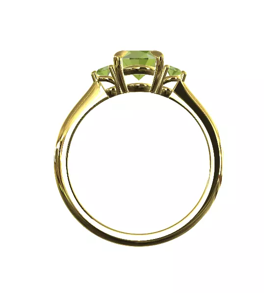 oval set ring 3D print model