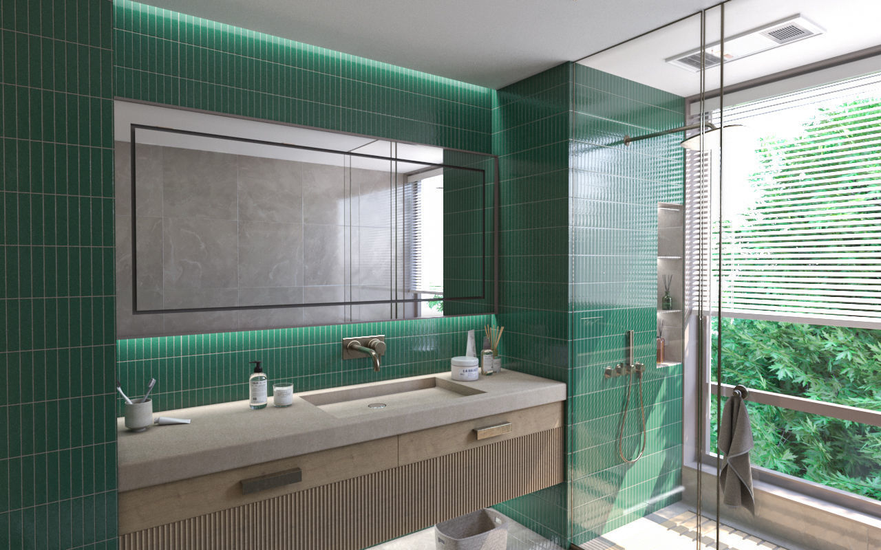 BATHROOM Low-poly 3D model_8