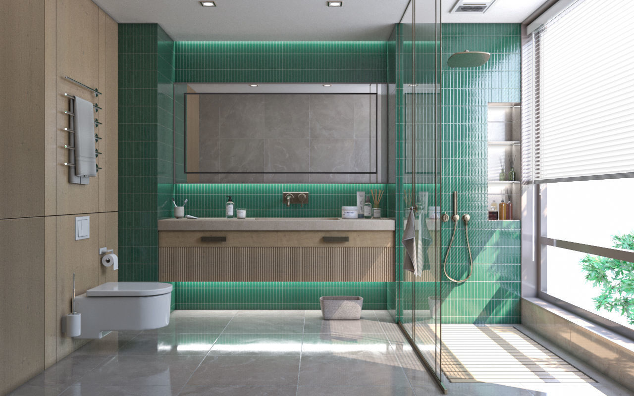 BATHROOM Low-poly 3D model_2