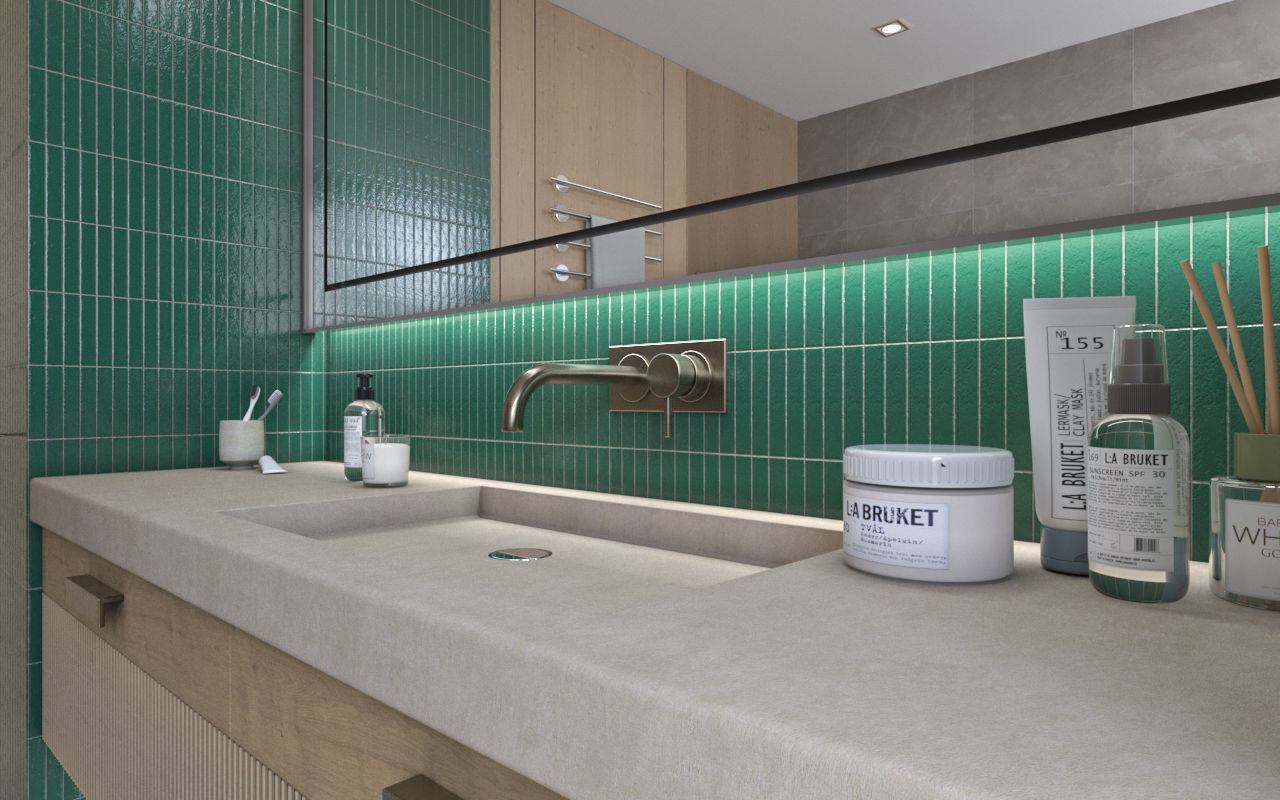 BATHROOM Low-poly 3D model_7