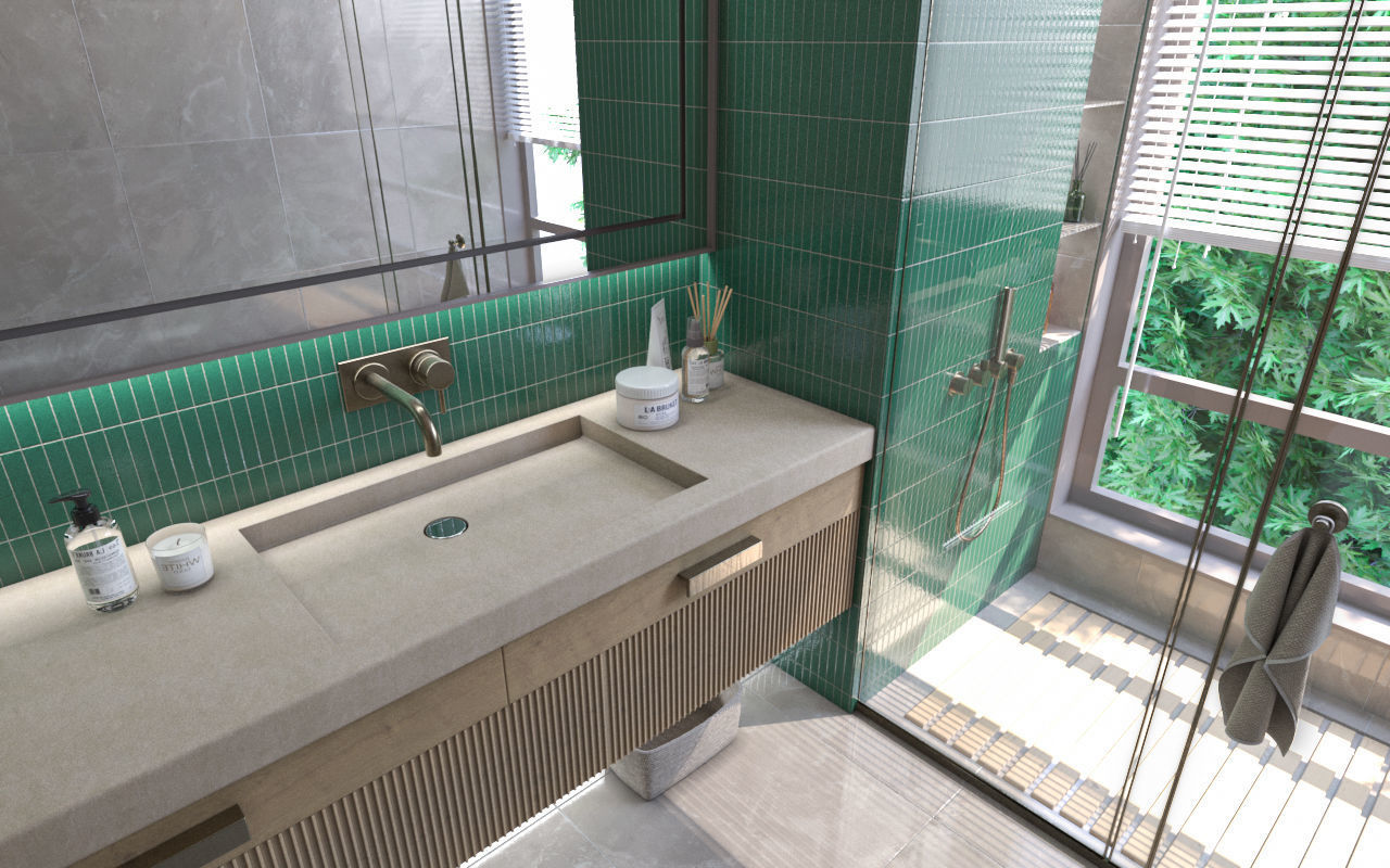 BATHROOM Low-poly 3D model_3