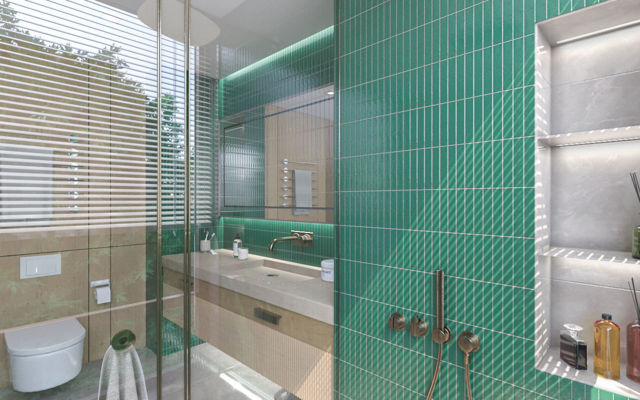 BATHROOM Low-poly 3D model_6