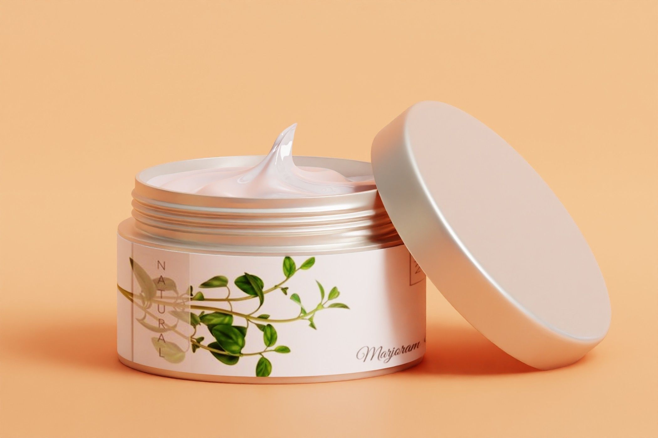 Cosmetics cream jar 3D model Low-poly 3D model_2