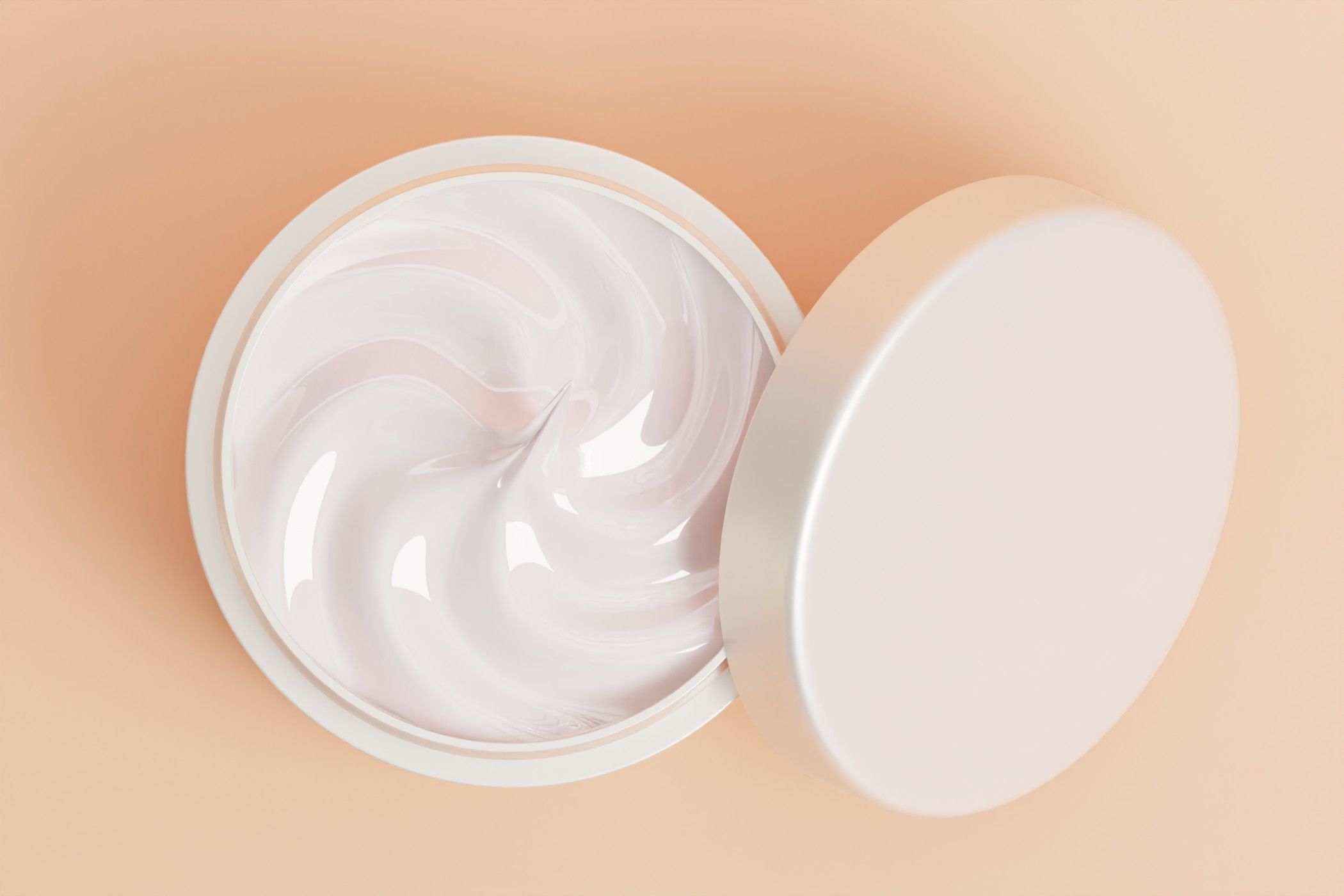 Cosmetics cream jar 3D model Low-poly 3D model_4