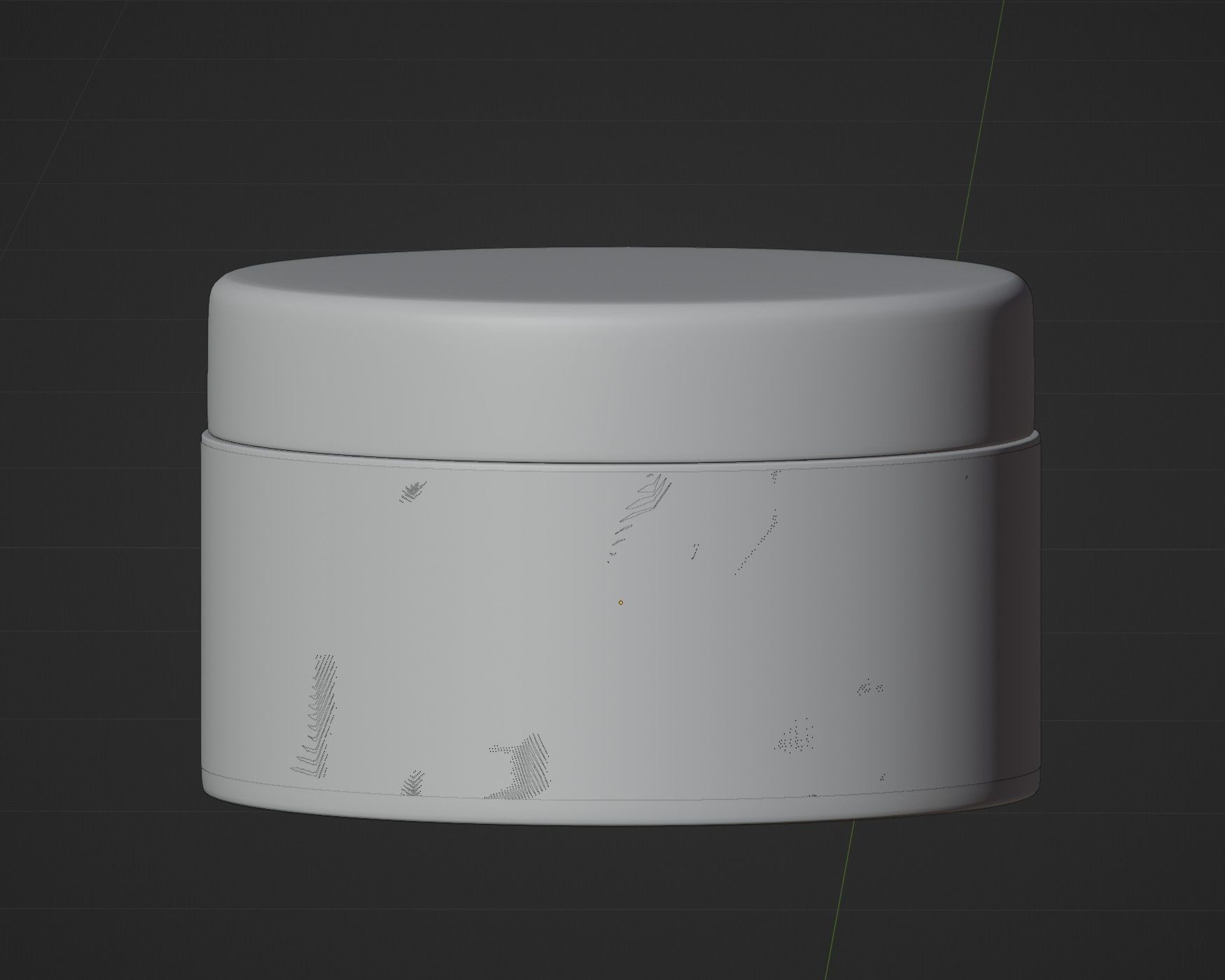 Cosmetics cream jar 3D model Low-poly 3D model_5