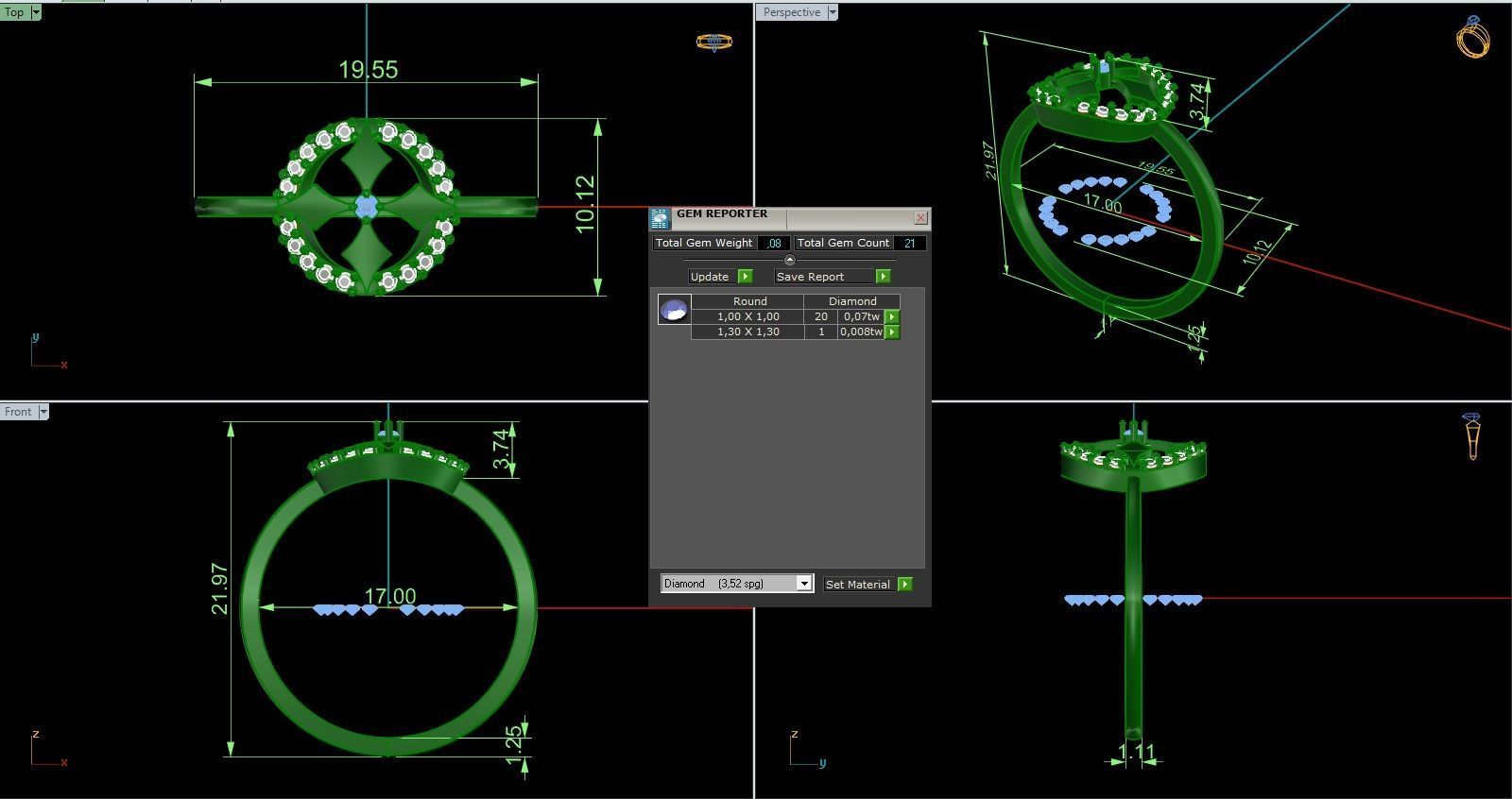 Minimalist Ring 702 3D print model_8