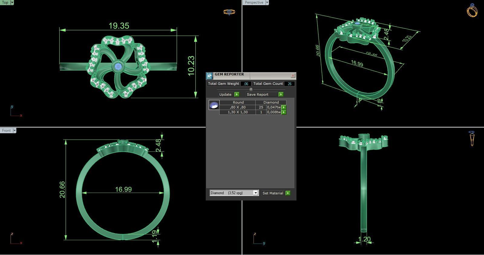 Minimalist Ring 696 3D print model_7