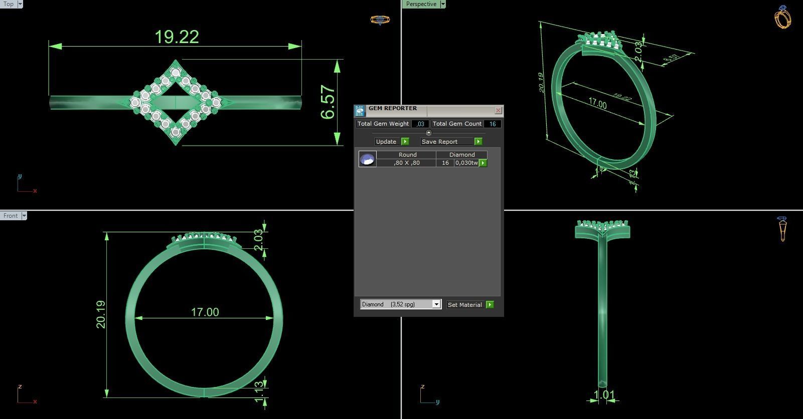 Minimalist Ring 687 3D print model_7