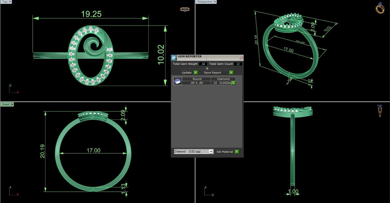Minimalist Ring 684 3D print model_8