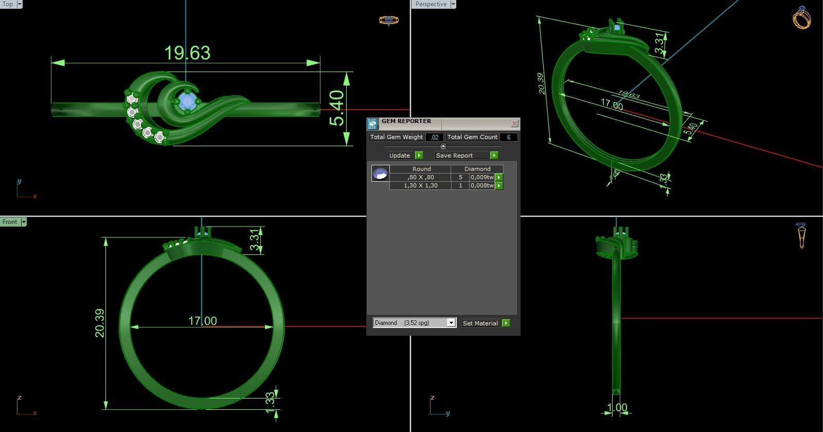 Minimalist Ring 711 3D print model_10