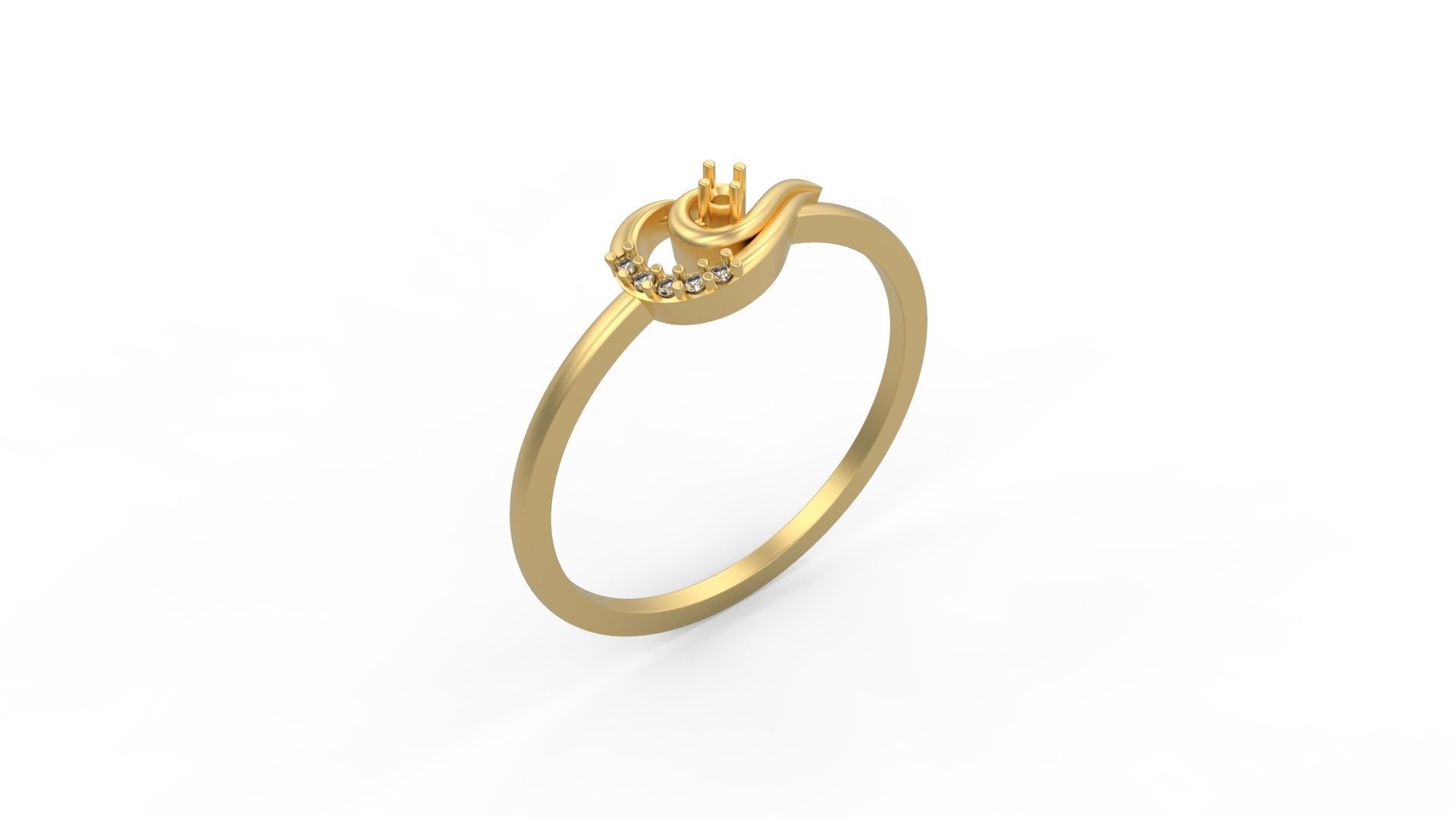 Minimalist Ring 711 3D print model_1