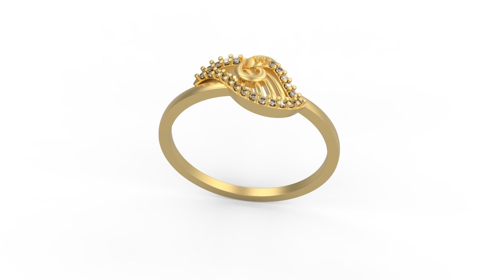 Minimalist Ring 708 3D print model_3
