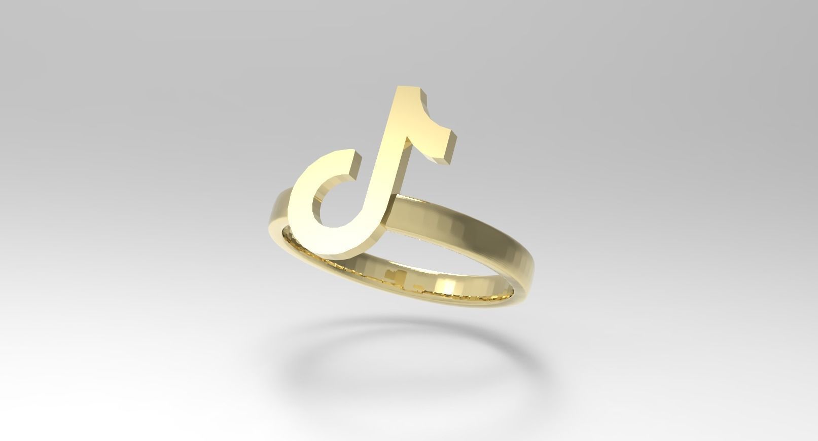 Get the Hottest Trending 3D Model TikTok Ring 3D print model_2