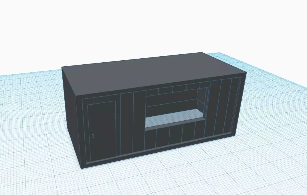 construction office portable h0 scale 3D print model_0
