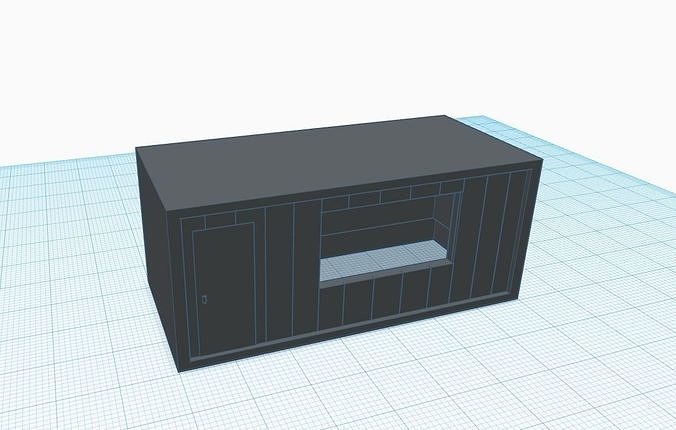 construction office portable h0 scale 3D print model