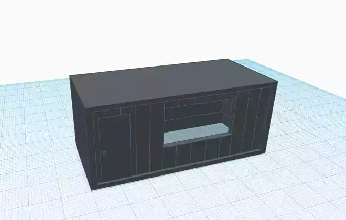 construction office portable h0 scale 3D print model