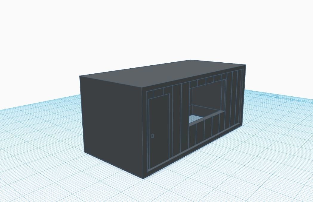 construction office portable h0 scale 3D print model_1