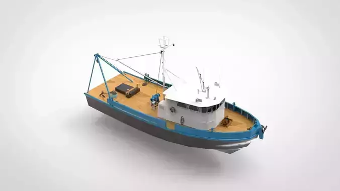 Fishing ship 3D model