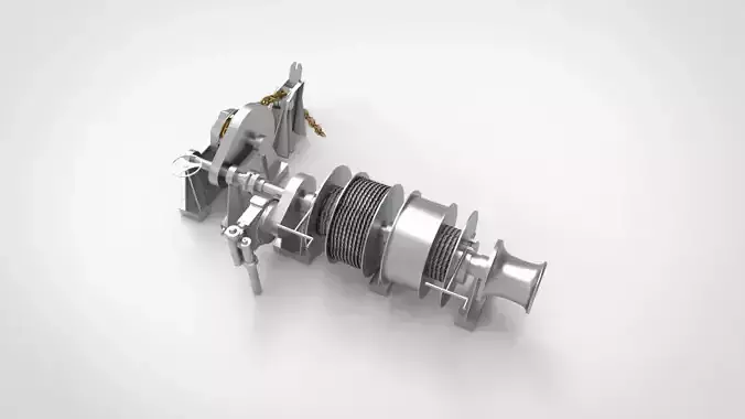 Anchor Chain windlass 3D model