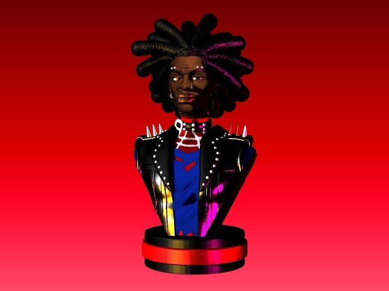 SPIDER PUNK HOBIE BROWN UNMASKED SPIDERMAN 3D print model_1