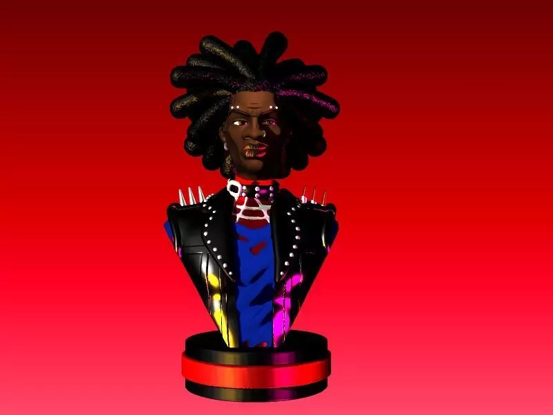 SPIDER PUNK HOBIE BROWN UNMASKED SPIDERMAN 3D print model_0