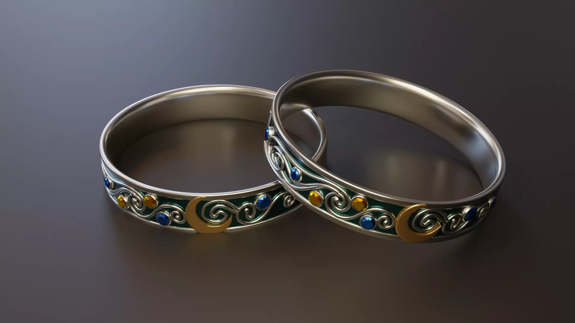 Starry Night ring 3D print model