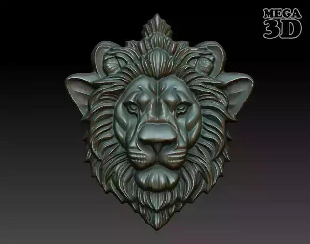 Lion Pendant Bas Relief 03 230612