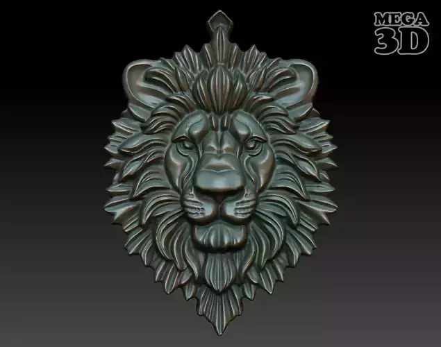 Lion Pendant Bas Relief 01 230612