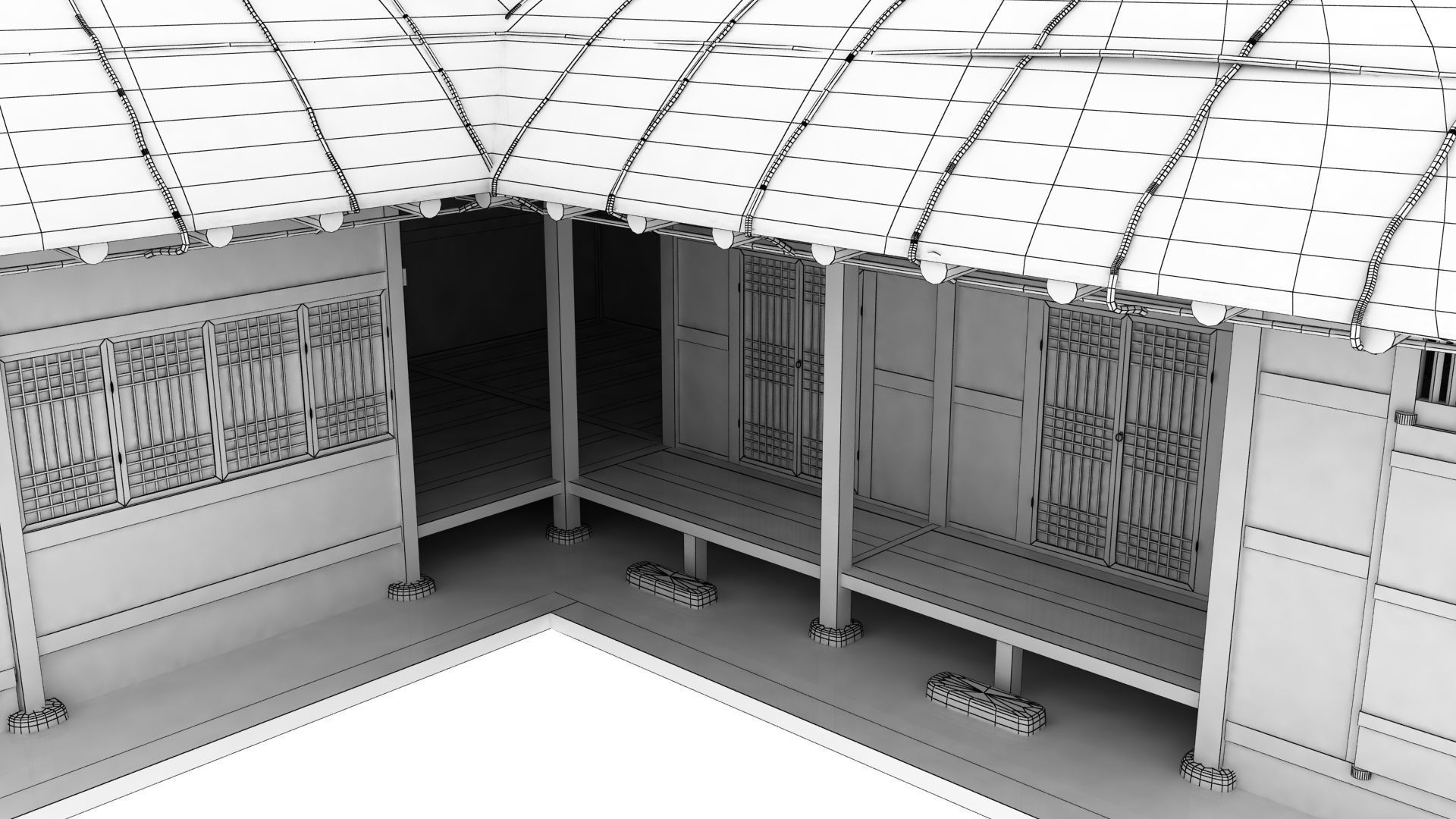 Thatched House V02 KOREA  3D model_21