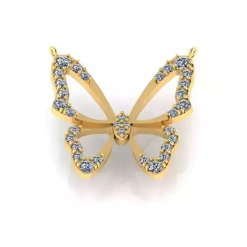 Butterfly necklace pendant