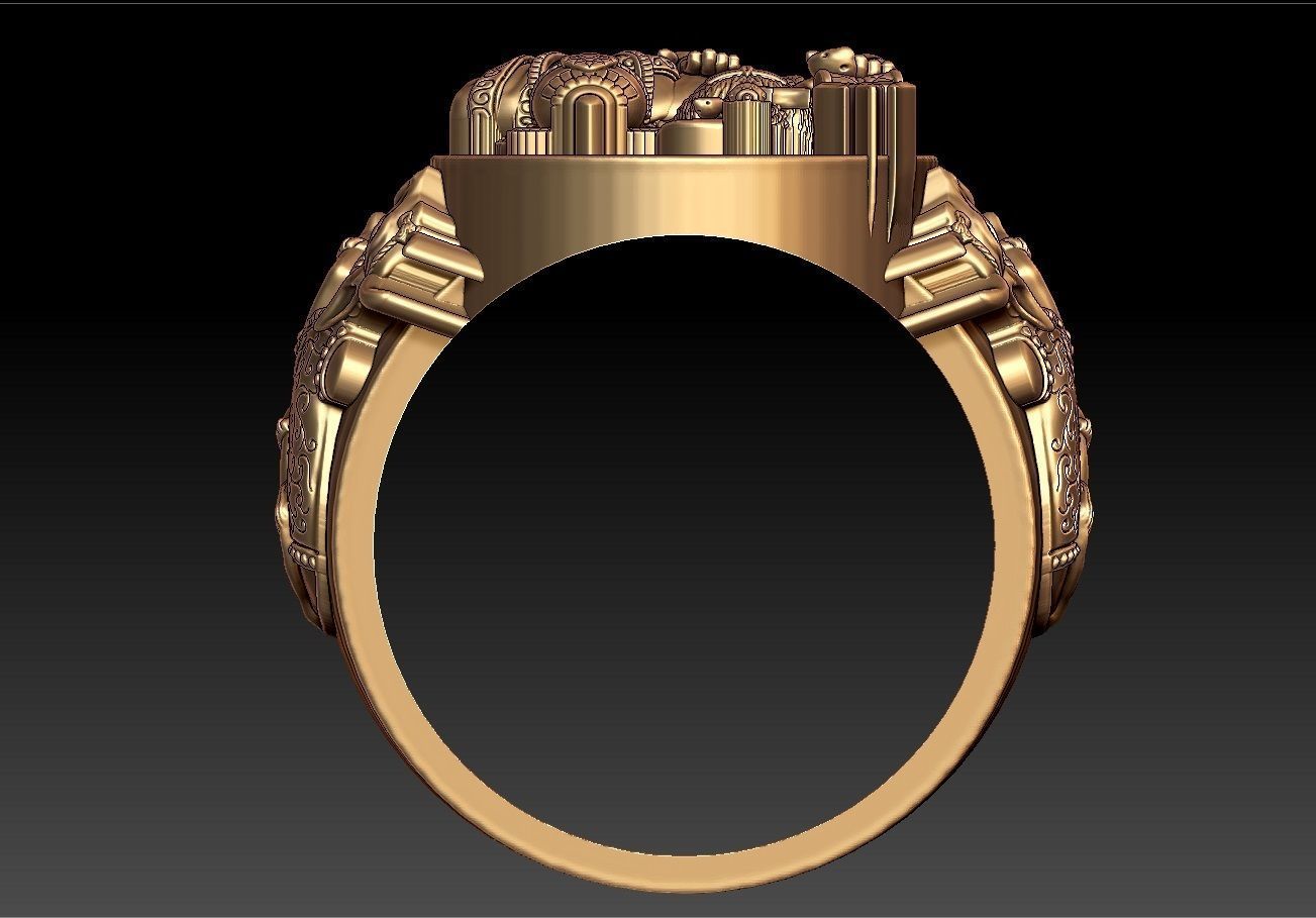 SIVA PARVATHI RING 3D print model_7
