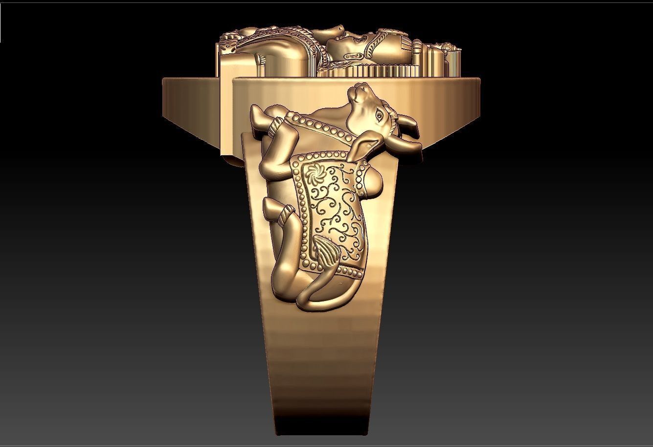 SIVA PARVATHI RING 3D print model_5